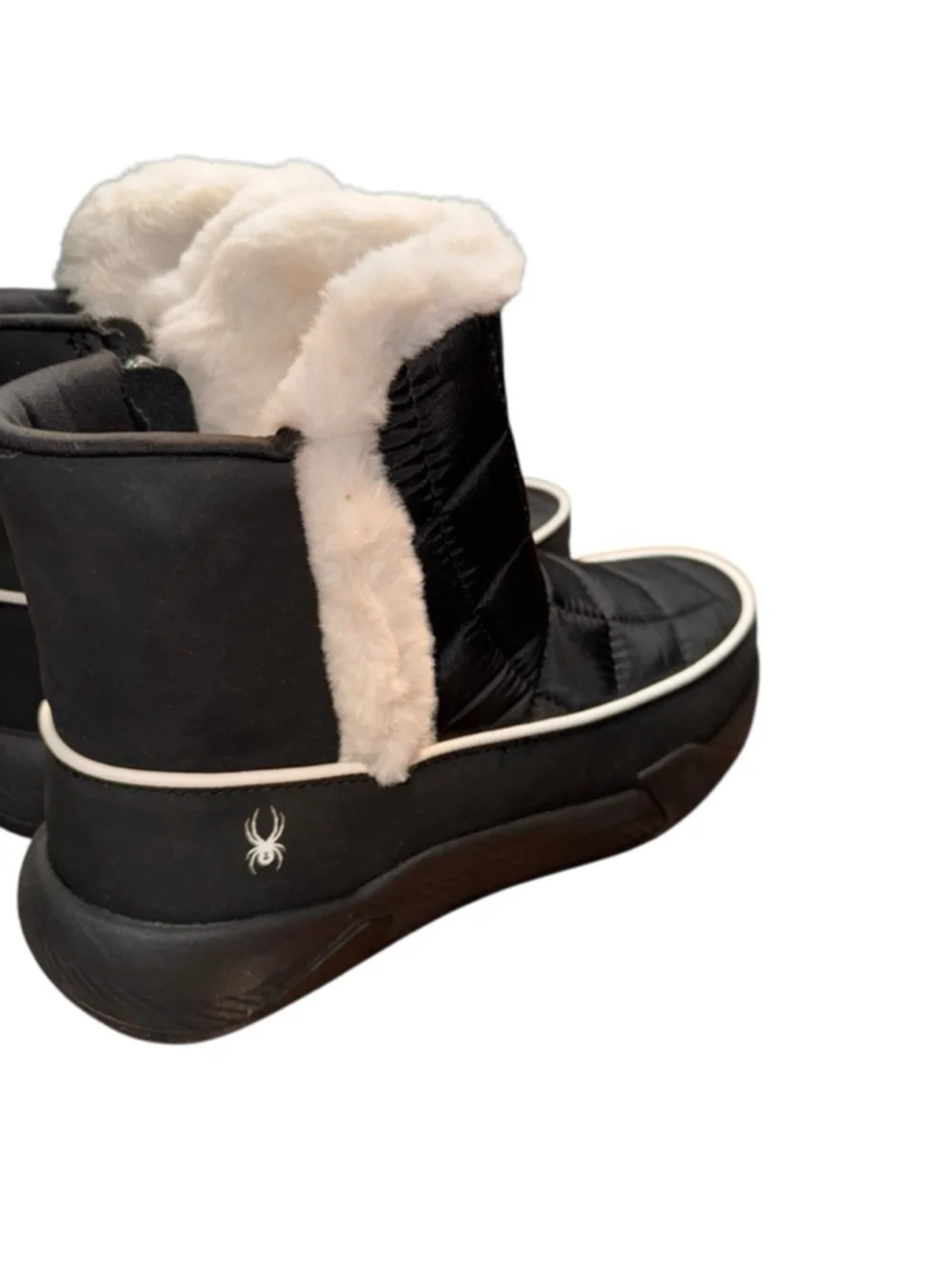 Women's Spyder Lumi Black & White Winter Boots US 7.5